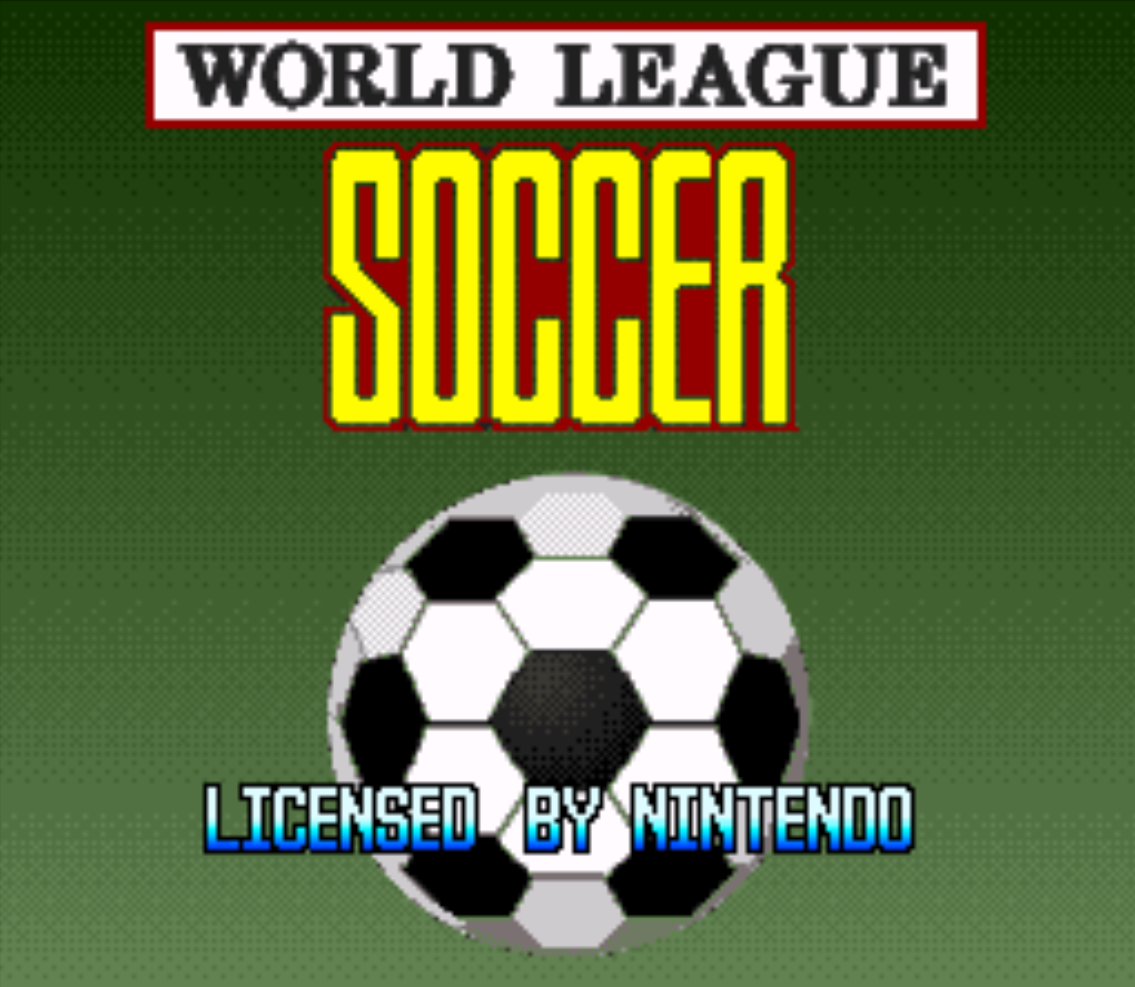 World League Soccer Title Screen